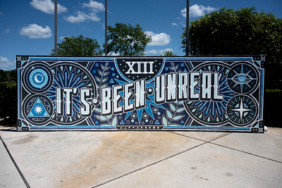 It's Been Unreal Mural 13 illustration mural painting supernatural vector
