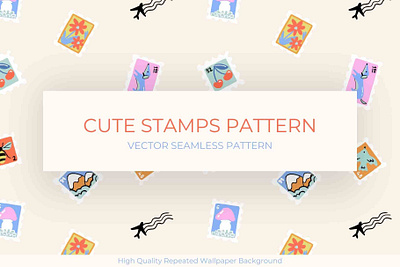 Travel Stamps Seamless Pattern digital art digital illustration pattern stamps background stamps illustration stamps pattern travel stamps wallpaper