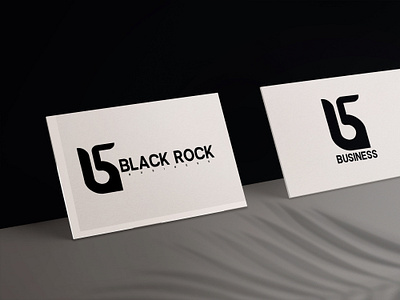 Black rock logo branding concept graphic design logo photoshop