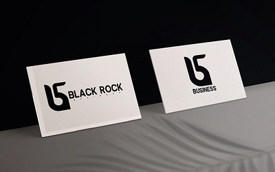 Black rock logo branding concept graphic design logo photoshop