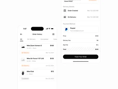 Order History Design