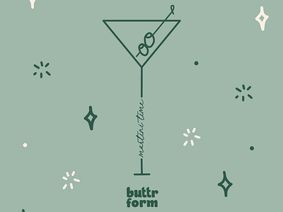 Buttr Form Martini Time Pilates Sock Design brand design brand identity branding branding inspo buttr form dirty martini graphic design illustration logo design martini martini design pilates pilates sock product design