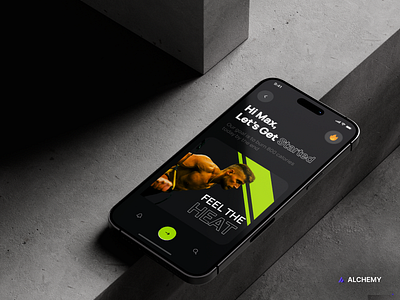 Gym App 💪 app branding graphic design mobile ui ui ux website