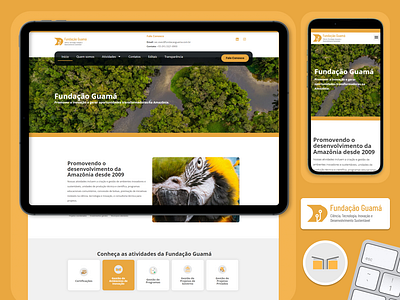 Site - Fundação Guamá design mobile design responsive design site uidesign uxdesign website wordpress