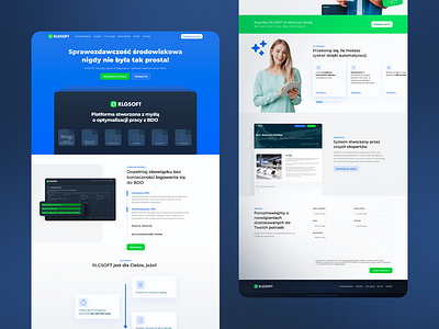 Landing Page for Waste Management Documentation Software app design footer hero section landing page modern saas ui web design