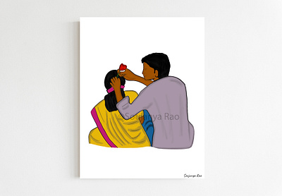 Love art design illustration indian art procreate