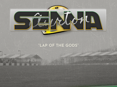 Senna - Lap of The Gods graphic design