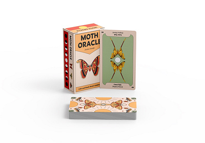 Moth Oracle Deck & Guidebook butterflies digital illustration illustration insects moths nature oracle oracle deck packaging design product design tarot tarot cards witch