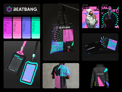 Beatbang / Visual identity for music production brand branding graphic design logo