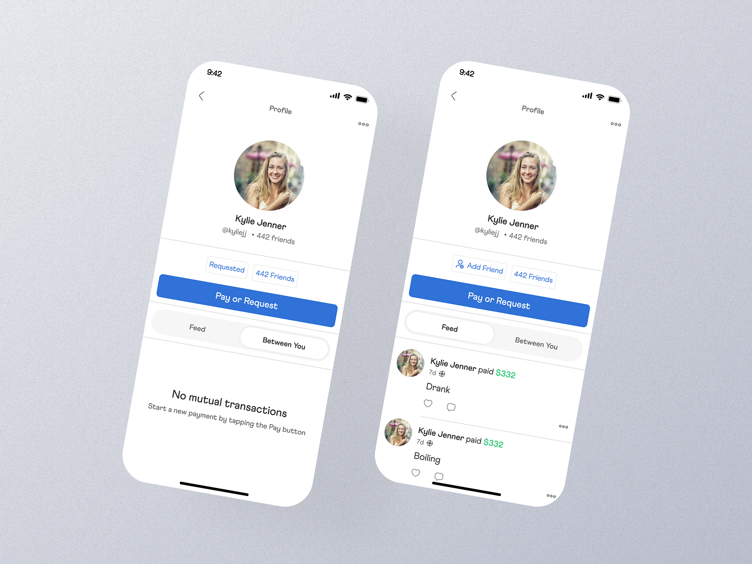 User Profile Mobile App Ui by UI Ants on Dribbble