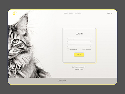 log in form design illustration site ui