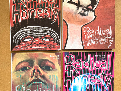 Radical Honesty Zines art book character collaboration colourful creatures drawing handdrawn painting personal printed matter self published sketching zine