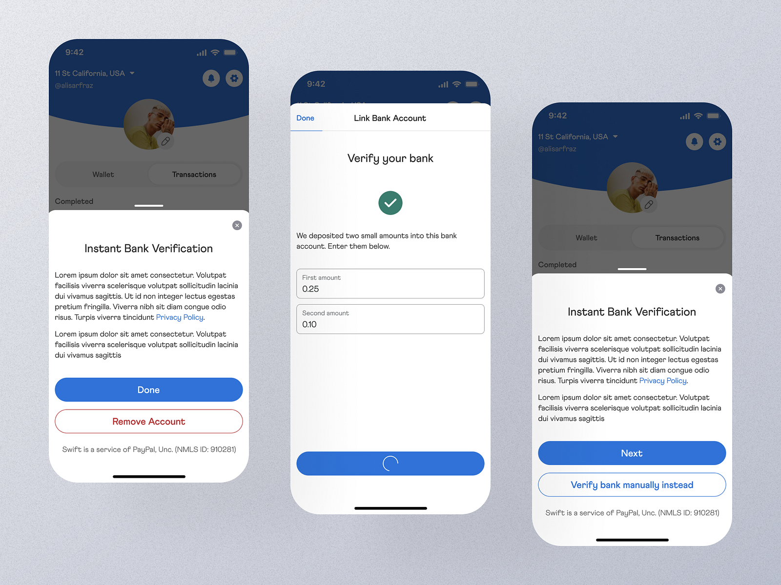 Verify Account Mobile App Ui by UI Ants on Dribbble