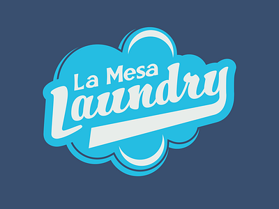 La Mesa Laundry Main Logo branding bubbles cleaners design graphic design identity illustration laundromat laundry logo mark retro san diego