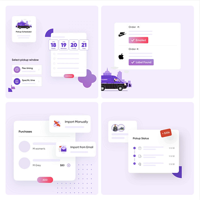 How it Works Animated Graphics animated app design explanatory features graphic design graphics how it works illustration infographic mobile returns saas