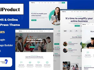 Education LMS WordPress Theme for 0.99$ course management digital learning e learning education educational websites learning management lms online courses online store responsive design school website template theme uiux design university user friendly web design website wordpress template wordpress theme