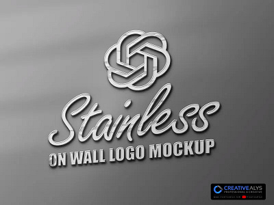‘Stainless On-Wall Logo Mockup’: Free PSD for Your Brand branding design free logo mockup free psd mockup graphic design logo logo mockup photoshop mockup psd mockup stainless logo mockup stainless mockup stainless on wall mockup wall logo mockup wall mockup