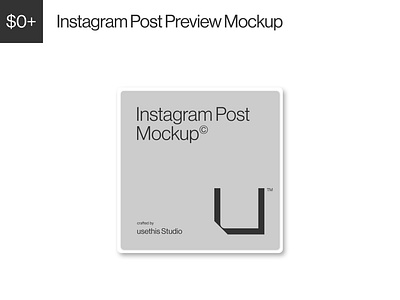 FREE Instagram Post Preview Mockup (PSD) branding instagram instagram post mockup instagram post preview instagram preview instagram template mockup mockup design mockup psd mockups