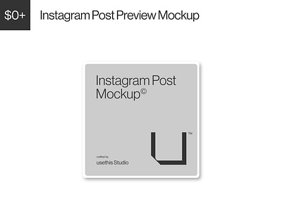 FREE Instagram Post Preview Mockup (PSD) branding instagram instagram post mockup instagram post preview instagram preview instagram template mockup mockup design mockup psd mockups