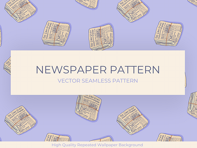 Newspaper Seamless Pattern retro background design retro pattern retro wallpaper vintage vintage background design vintage illustration vintage pattern vintage wallpaper