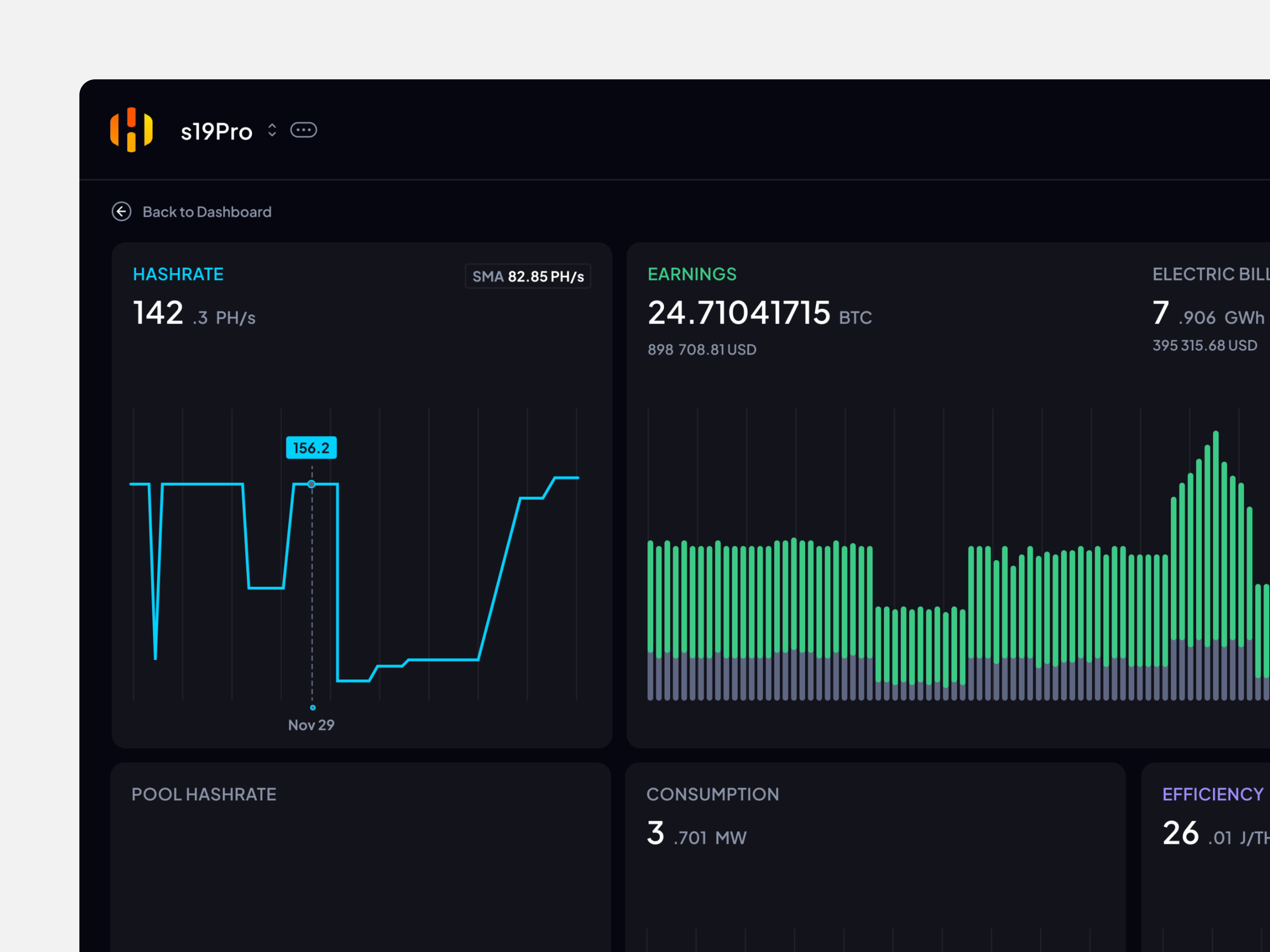 Hiveon Crypto Mining Dashboard btc buy crypto crypto dashboard crypto exchange crypto pool crypto wallet cryptocurrency cryptocurrency exchange cryptowallet dashboard defi desktop design desktop wallet eth exchange mining nft pool sell