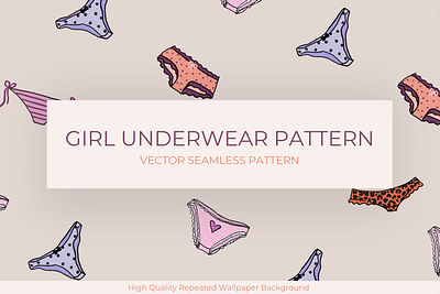 Girl Underwear Seamless Pattern cute cute background cute pattern cute wallpaper girly pattern lingerie panties