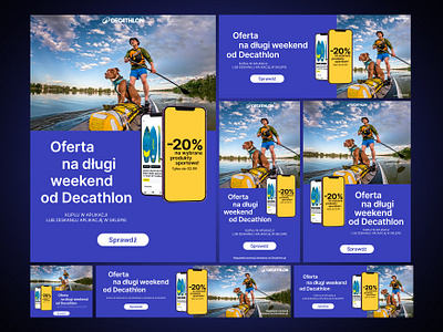 Adaptations for the Decathlon website and app | Sport | Banners adaptive banners branding decathlon graphic design instagram page sport ui ux visual identity