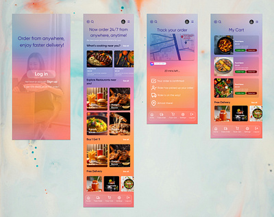 Simple Food Ordering App Design app app design branding design figma graphic design product design ui ux