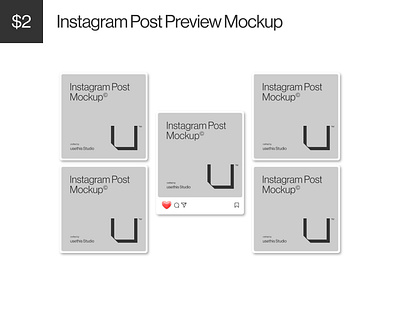 Instagram Post Preview Mockup (PSD) branding instagram instagram frame instagram post instagram post mockup instagram post template instagram preview mockup mockup design mockup psd mockups social media social media mockup