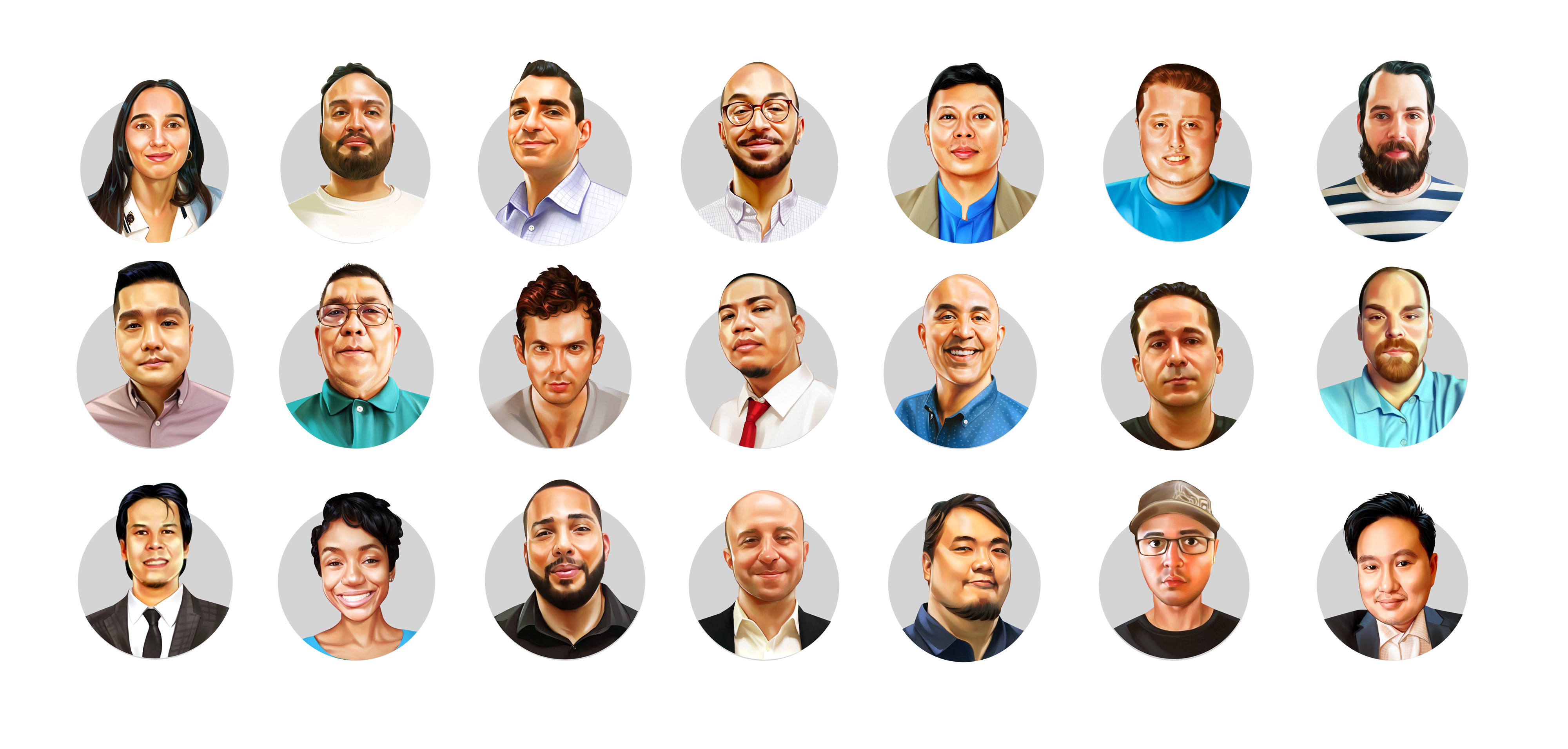 Team illustration for Helixsysterms graphic design illustration team illustration ui web web design