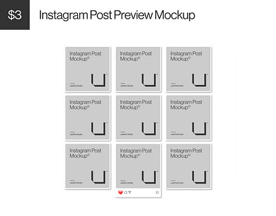 Instagram Post Preview Mockup (PSD) branding instagram instagram post instagram post preview instagram template instragram post mockup mockup mockup design mockup psd mockups social media mockup social media post