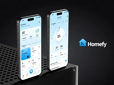 Homefy-Smart Home Mobile Application | UI UX Case Study application design branding design home app mobile app mobile app design mobile application design saas app design saas mobile app smart app smart home mobile app ui ui design user experience user interface ux ux design
