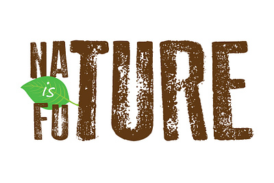 Nature is Future / logotype design logo typography