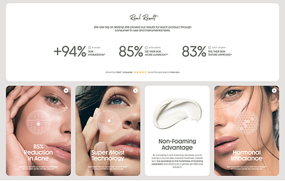 Product page structure for a Cosmetic Brand abox behance branddesign call to action conversion rate design thinking dribbble ecommerce layouts mobile responsive online shopping product information productpage prototypes uiux user experience user journey web interfaces webagency webdesign