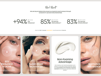 Product page structure for a Cosmetic Brand abox behance branddesign call to action conversion rate design thinking dribbble ecommerce layouts mobile responsive online shopping product information productpage prototypes uiux user experience user journey web interfaces webagency webdesign