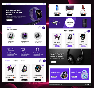 gadget store dropshipping store ecommerce elementor gadget store webshop woocommerce wordpress