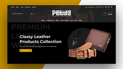luxury bags store clothing store design dropshipping store ecommerce elementor webshop woocommerce wordpress