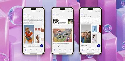 Renoon app fashion sustainable ui ux ui vintage