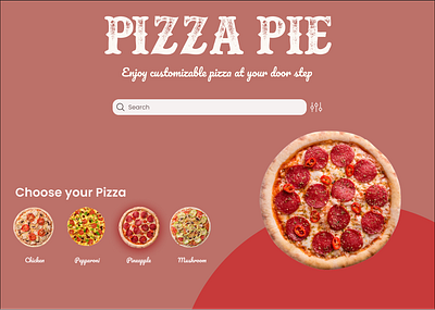 Pizza branding design graphic design illustration ui ui ux ui ux designer