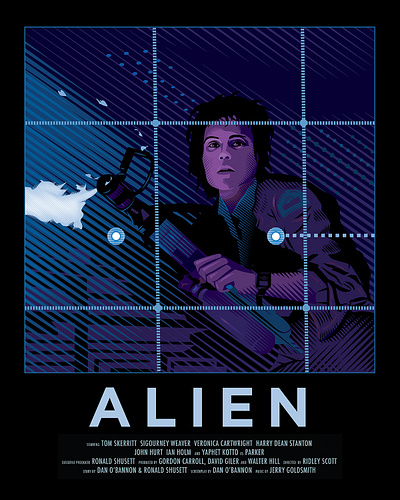 Alien posterillustration