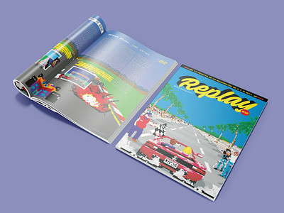 Replay magazine branding design editorial graphic design logo magazines retrogaming