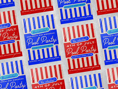 Pool Party Graphic 4th of july memorial day pool pool party summer typography
