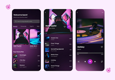 A UI Music Player ui