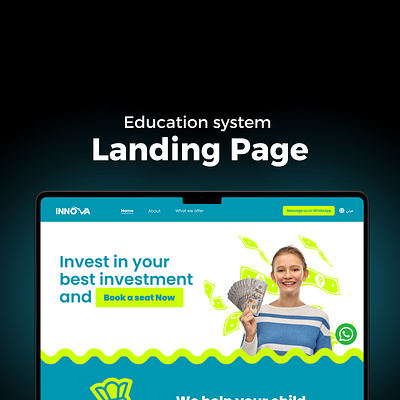 INNOVA Landing Page UI Design branding ui