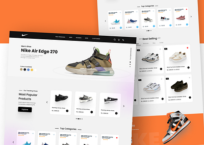 Nike Shoes web design ecommerce landingpage mostpopularbrand nike nikewebsite sellingsite shoes shoes selling web design webdesign website