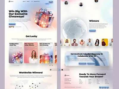Giveaway Landing-page UI Design Inspiration 😀🔥 3d clean design dribbble post gift gift website gifts giveaway landing page landing page ui minimalist responsive design send gift ui ui ux user experience user interface ux website website 3d