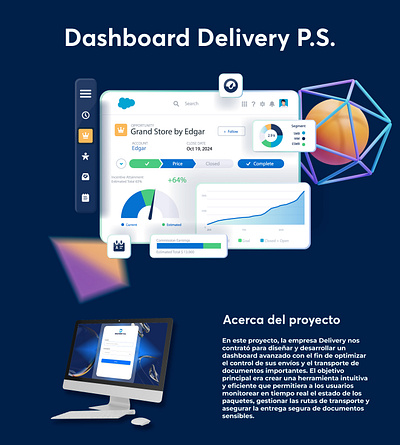 Dashboard DElivery P.S. dashboard graphic design ui ux