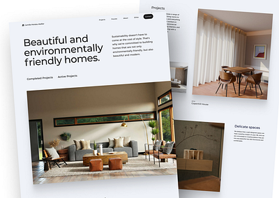 Architecture Studio attractivedesign behance branding design dribbble homeservice housebuilders landingpage landloard realestate ui uiux ux website