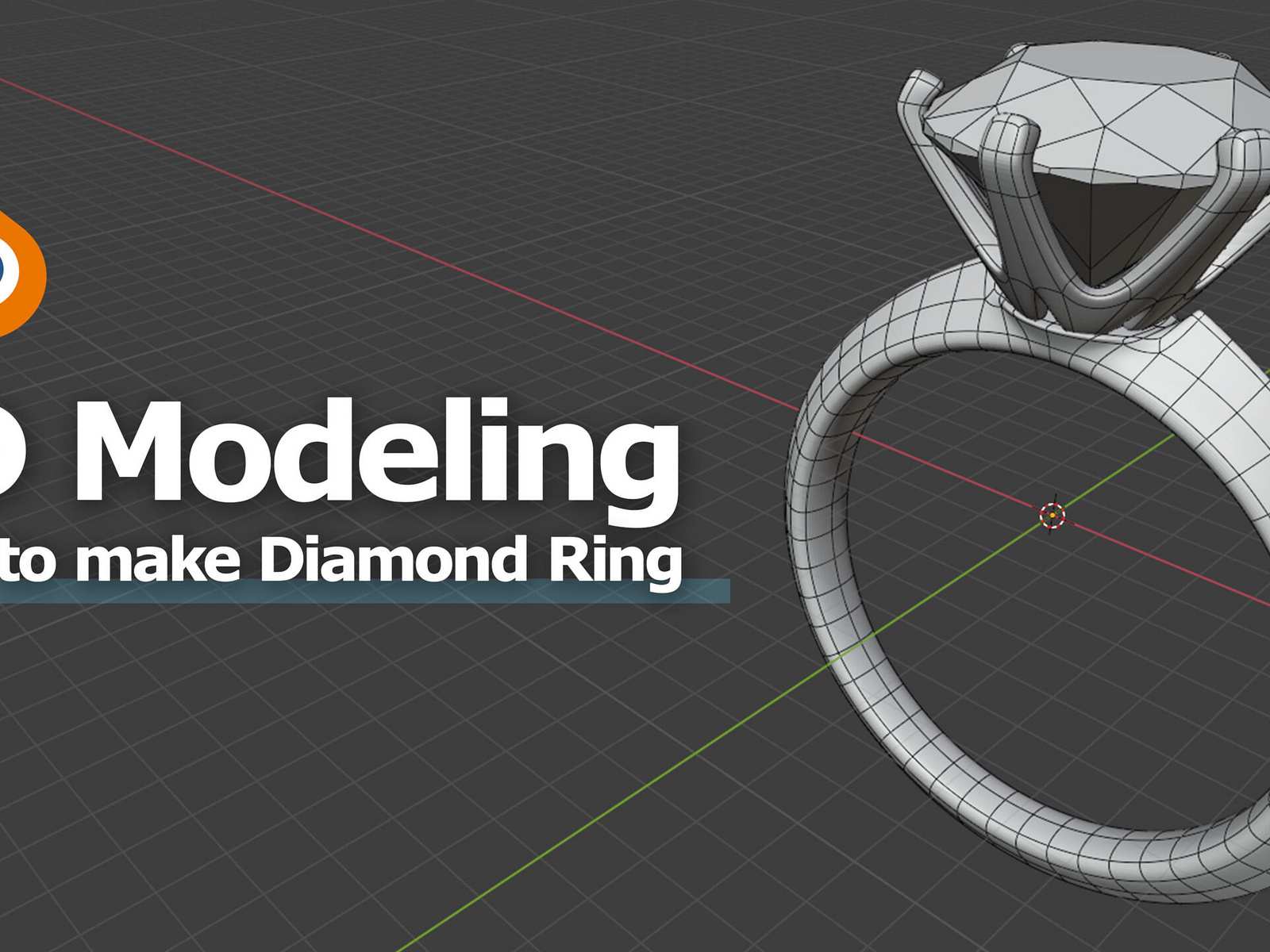 How to make diamond ring 3D model in Blender by artist b cgian on Dribbble