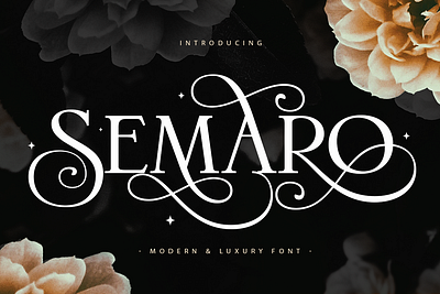 Semaro - Modern & Luxury Font wedding font